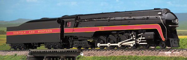 Bachmann HO scale Norfolk & Western class J streamlined 4-8-4 steam locomotive