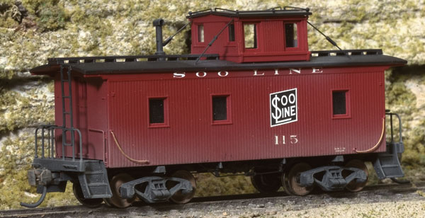 Centralia HO scale Soo Line wooden caboose