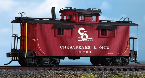 Walthers HO C&O wood-sheathed caboose