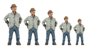 Comparative sizes of large-scale figures | Garden Railways Magazine