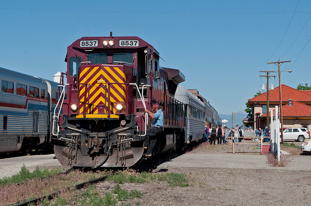 Locomotive at station