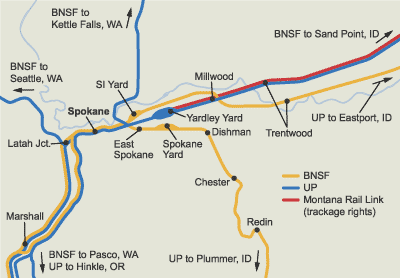Spokane map