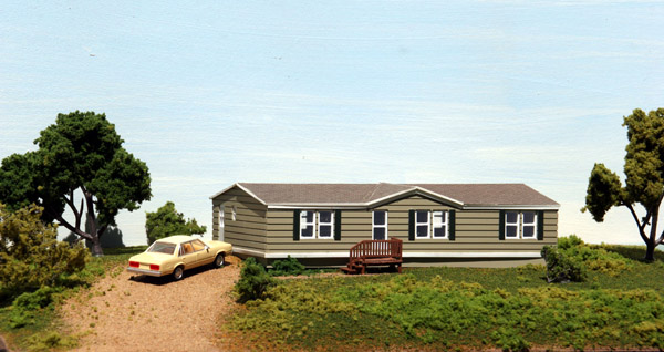 Summit USA HO scale modern double-wide manufactured home kit