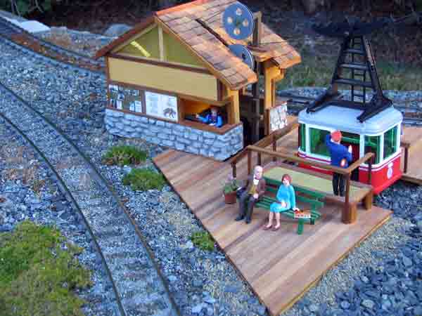 scene with house on garden railway