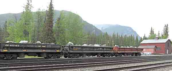 scene on garden railway with train and rocks