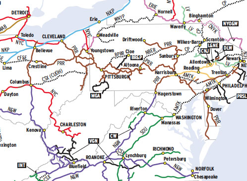 Norfolk Southern System Map