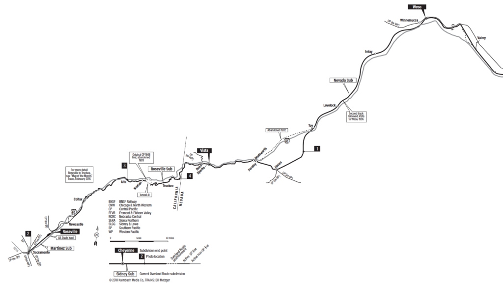 Transcontinental Railroad Map
