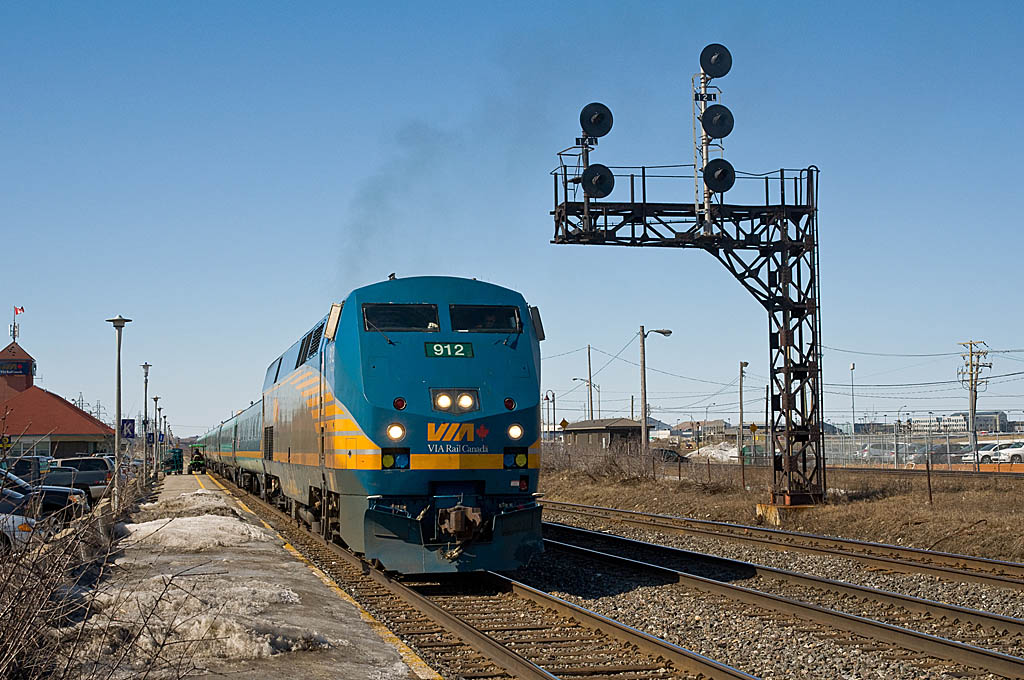 VIA Rail train in Quebec