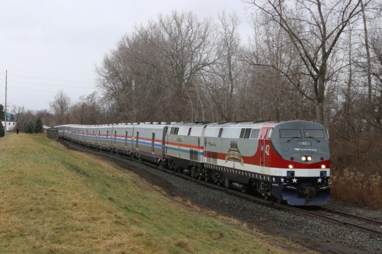 New Amtrak baggage cars move on special train to Florida Trains Magazine