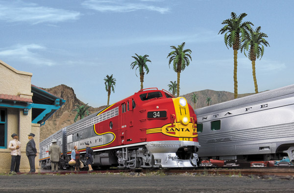 Walthers HO scale Atchison, Topeka & Santa Fe Super Chief passenger cars