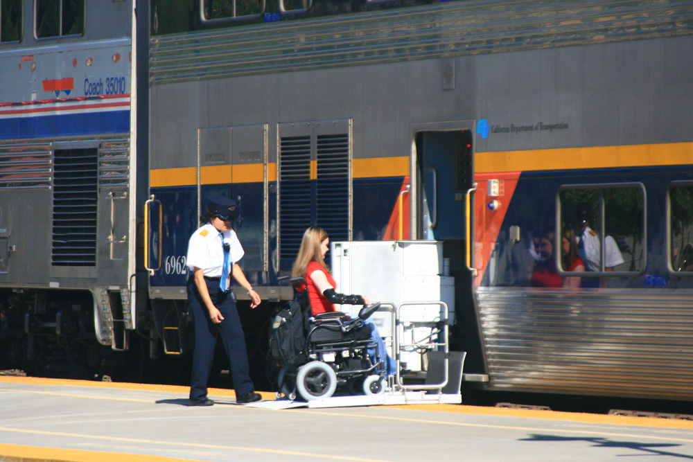 Amtrak wheelchair lift