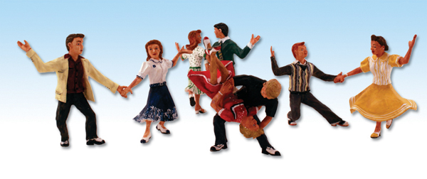 Woodland Scenics HO scale “Swingin’ Sensation” figures