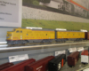 MTH also displayed an A-B set of F units in S gauge, along with a variety of S gauge rolling stock.