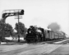 a steam engine passenger train