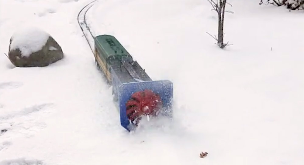 custom-built rotary snow plow