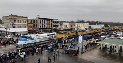 President George H.W. Bush funeral train video