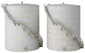  Wm. K. Walthers Inc. N scale oil storage tanks