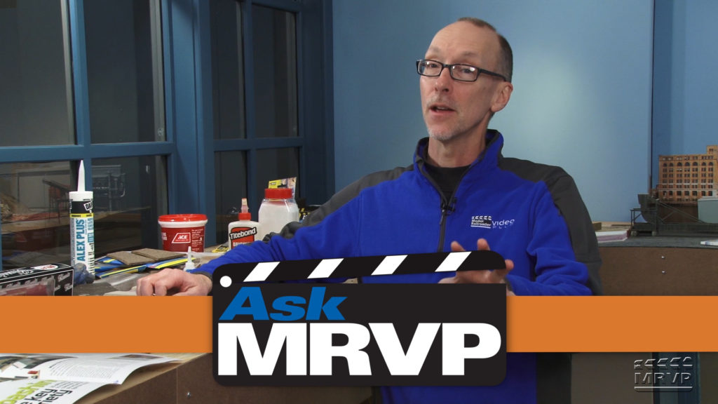 David introduces a video while standing near the Jones Island section of MR&T layout.