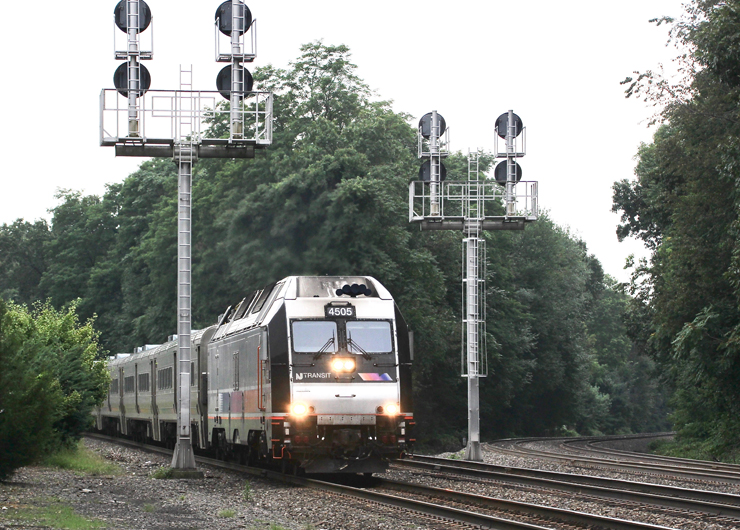 An NJ Transit Bergen County Line train