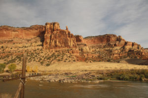 Ruby Canyon's rock formations