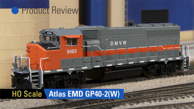 Video: Atlas HO scale GP40-2(W)
