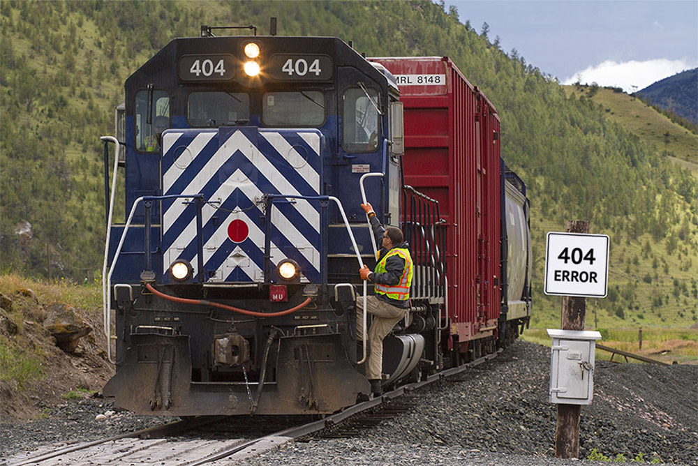 Train with sign 404 Error