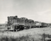 Lehigh & Hudson River diesel locomotives with freight train