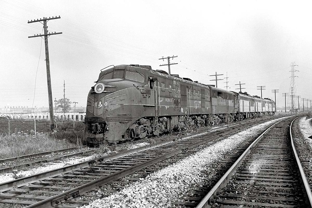Gulf, Mobile & Ohio Alco on a siding in Illinois