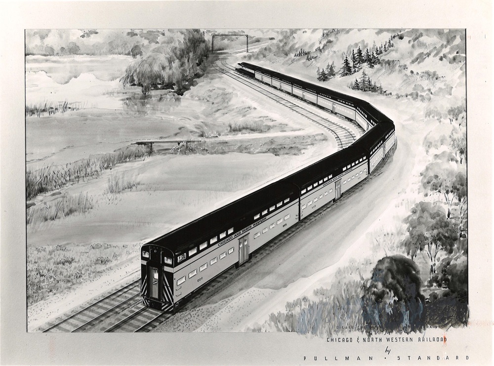 rendering of a push-pull commuter car