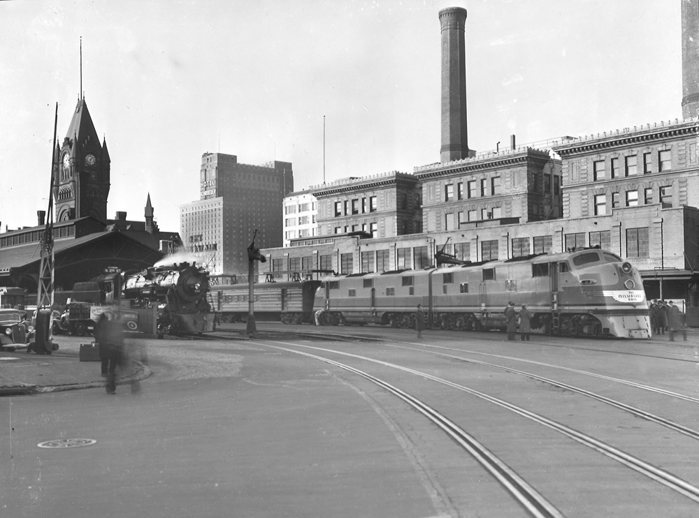 Electro-Motive E6 passenger diesel on the Milwaukee Road