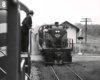 Lehigh & Hudson River diesel locomotive as seen from another L&HR diesel