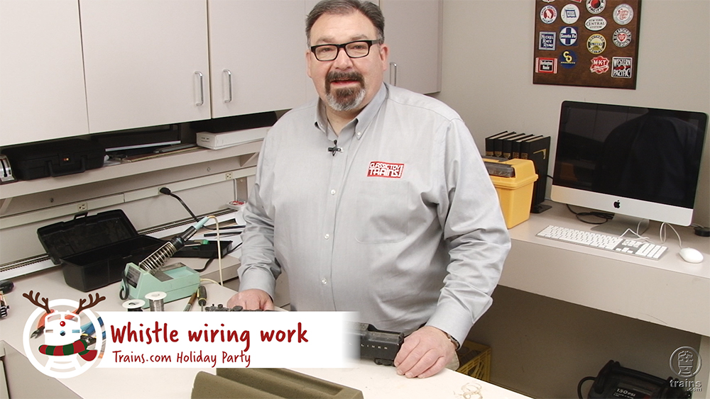 Trains.com Holiday Party: Whistle Wiring Work, Episode 3