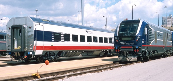 Red, white and blue passenger car