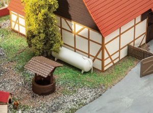 Propane tank next to a building