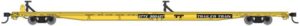 Yellow flatcar