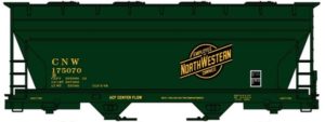 Green freight car