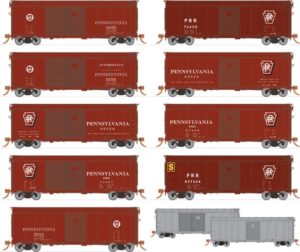 Eleven boxcars