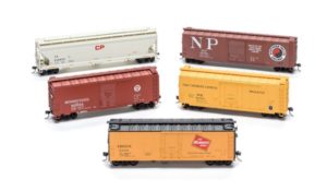 Five freight cars