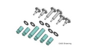 A set of crankpin pieces