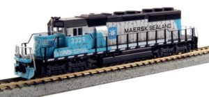 Diesel train on a track