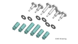 Set of crankpin pieces
