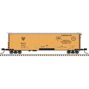 Yellow insulated boxcar