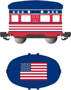 Eggliner with American flag