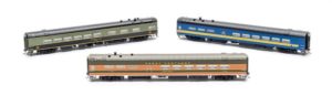 Three dining cars