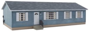 Blue model house