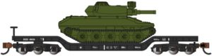 Tank on a flatcar