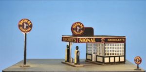 Model of a gas station