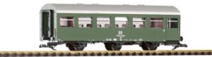 Green windowed passenger car