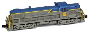 Diesel locomotive train