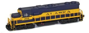 Blue and yellow train car